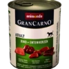 ANIMONDA GranCarno Adulte Chien Coeur De Boeuf Et Canard 800g X6 -Chien Fournitures Boutique fre pl ANIMONDA GranCarno Adulte Chien Coeur de Boeuf et Canard 800g x6 30371 1