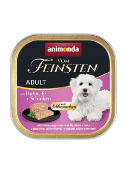 Animonda Dog Vom Feinsten Adulte Poulet, Œufs Et Jambon 150g X12