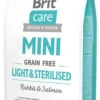 Brit Care Mini Grain Free Light & Sterilised Avec Du Lapin Et Du Saumon 7 Kg