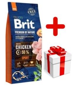 Brit Premium By Nature Sport 15kg + Surprise Gratuite Pour Chien