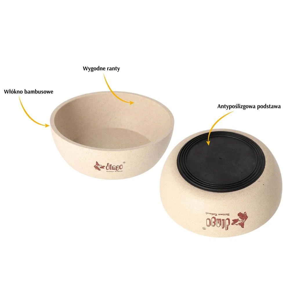 DINGO- Bol Antidérapant En Fibre De Bambou - 1500ml 8 DINGO- Bol Antidérapant En Fibre De Bambou - 1500ml – Image 6