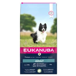 Eukanuba Adult Small & Medium Breed Aagneau Et Riz 12kg+Surprise Gratuite Pour Votre Chien -Chien Fournitures Boutique fre pl Eukanuba Adult Small Medium Breed Riche en Agneau et Riz 12kg 15272 1