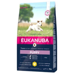 Eukanuba Growing Puppy Petites Races Poulet 3kg + Surprise Gratuite Pour Votre Chien