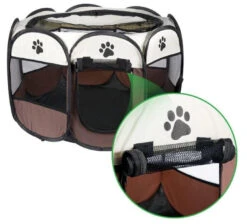 LODGE PLIANT POUR CHAT - MARRON 91x91x58cm -Chien Fournitures Boutique fre pl LODGE PLIANT POUR CHAT MARRON 91x91x58cm 21463 6