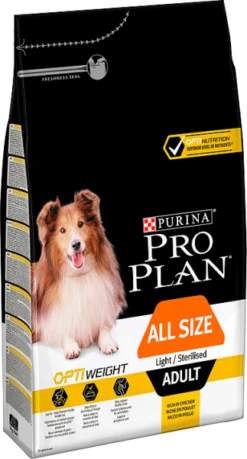 PURINA PRO PLAN PRO PLAN Light Sterilised All Sizes Croquettes Pour Chiens Adultes Riches En Poulet 14kg + Surprise Gratuite Pour Chien -Chien Fournitures Boutique fre pl PRO PLAN Light Sterilised All Sizes Croquettes pour chiens adultes riches en poulet 14kg Surprise Gratuite pour Chien 26979 2