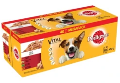 Pedigree Croquettes Humides En Gelée Pour Chiens Adultes Saveurs Variées (boeuf, Poulet, Agneau, Volaille) 40x100g -Chien Fournitures Boutique fre pl Pedigree Croquettes humides en gelee pour chiens adultes Saveurs variees boeuf poulet agneau volaille 40x100g 10101 2