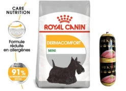 ROYAL CANIN Mini Dermacomfort 8kg + Hector Gratuit